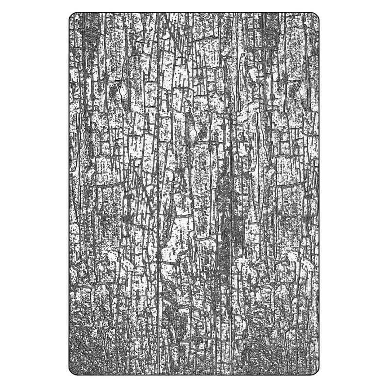 Sizzix 3D Texture Fades Embossing Folder A5 by Tim Holtz Cracked