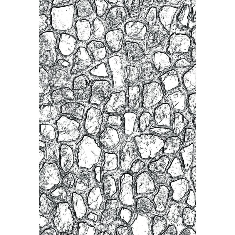 Sizzix 3D Texture Fades Embossing Folder By Tim Holtz Mini Cobblestone