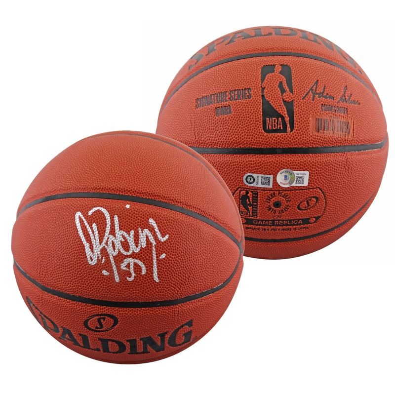 Spurs David Robinson Authentic Signed Spalding I/O Basketball BAS Wit #WY58074