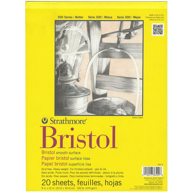 Strathmore Bristol Smooth Paper Pad 9X12