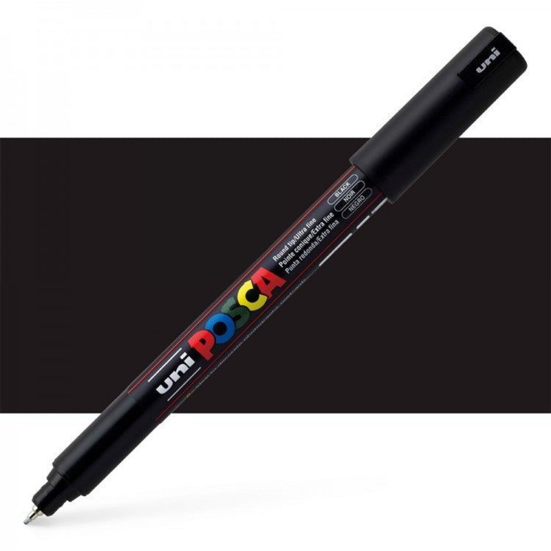 Uni Posca – PC-1MR – Black Extra-Fine Pin Tip