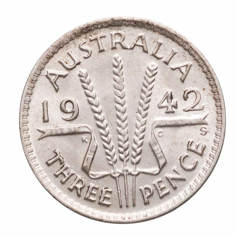 1942S Threepence Uncirculated