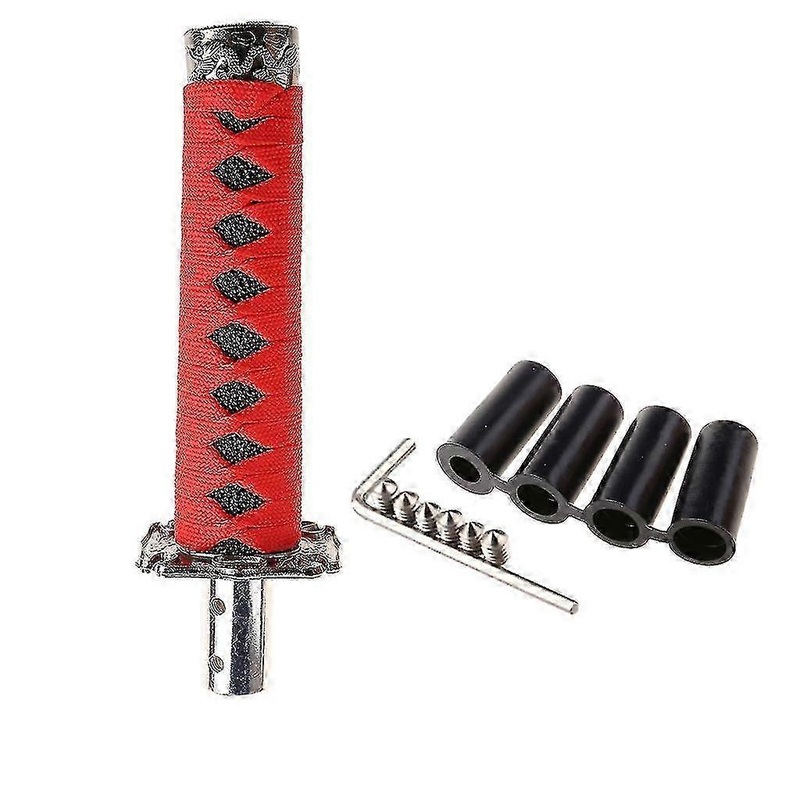 2025 Fashion 1 Set Universal Samurai Sword Vehicle Car Shift Knob Katana Metal Weighted Sport Shifter 4 Adapter