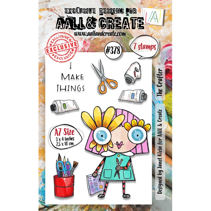 #378 – A7 Clear Stamp Set – The Crafter