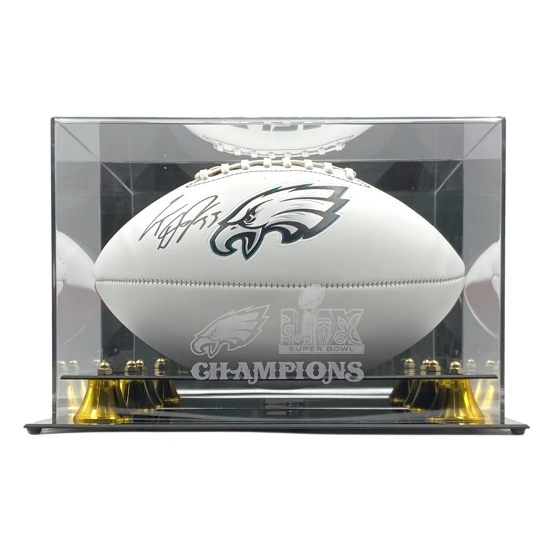 Cooper Dejean Signed Eagles Logo Football Fanatics w/ Super Bowl 59 Case