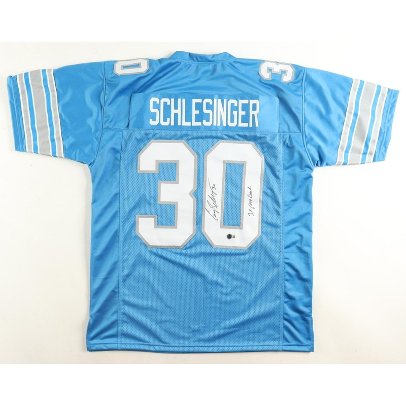 Cory Schlesinger Signed Detroit Lions Jersey Inscribed 3x Pro Bowl(Beckett) FB