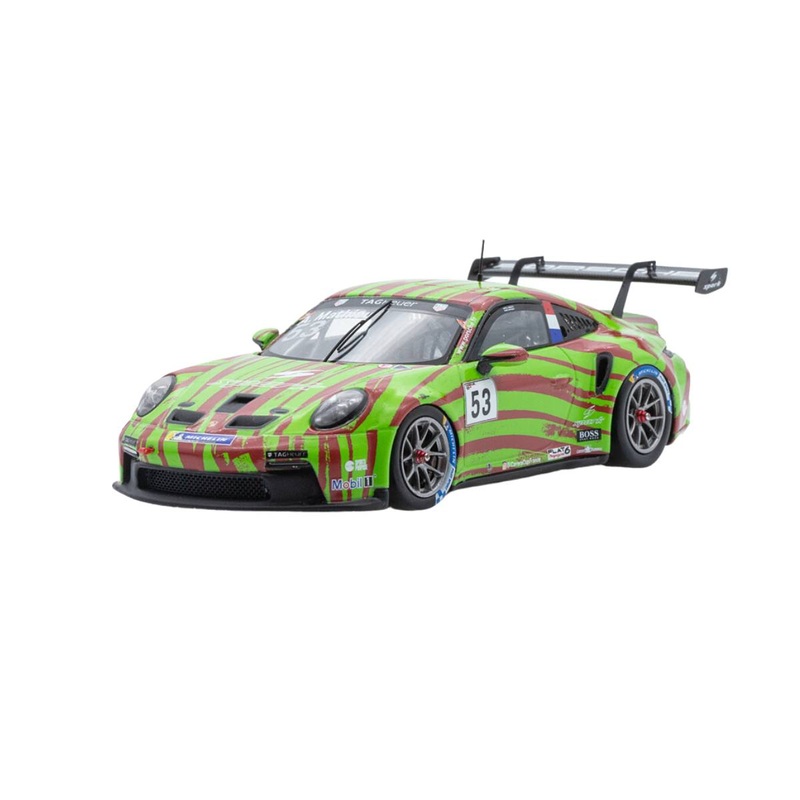Porsche 911 GT3 Cup No.53 Porsche Carrera Cup France Barcelone 2021 – Spark Motorsport – Arthur Mathieu.  Limited 300 – 1:43 Scale Resin Model Car