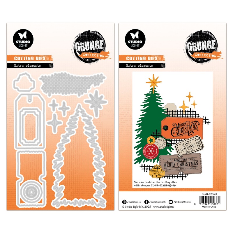Studio Light Grunge – Cutting Die Extra Elements