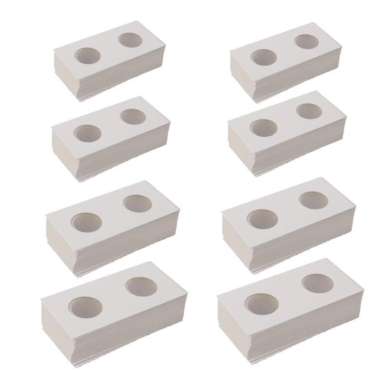 400Pieces Cardboard Coin Collecting Holder Coin Flips for Collectors