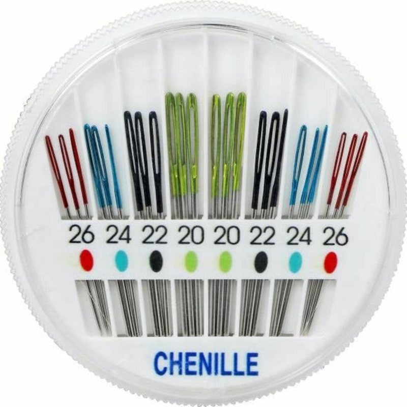 Chenille Color Eye Needles by Singer – 24pkg