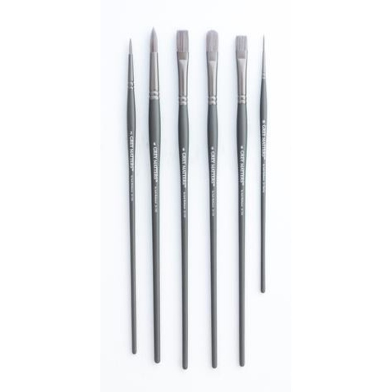 Jack Richeson & Co. Grey Matters Brush Set, Oil (6pc)