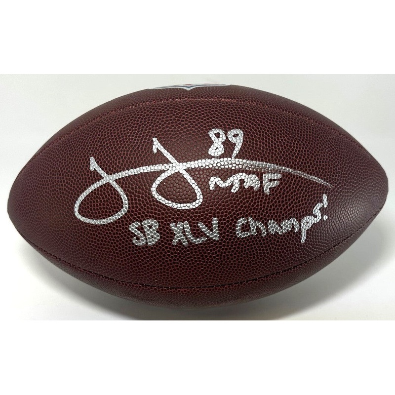 Packers JAMES JONES Signed NFL Replica Wilson Football AUTO w/ SB Champs – JSA