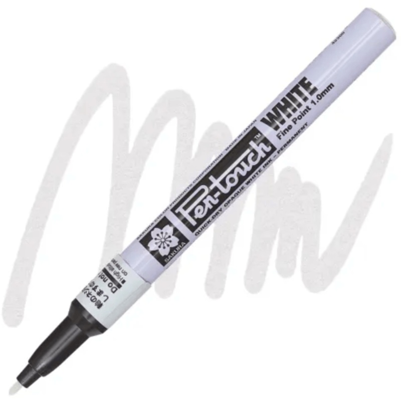 Pen-Touch Paint Marker – White 1.0 mm Fine Tip