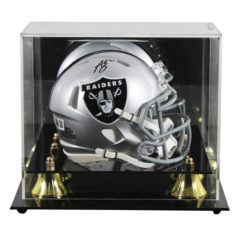 Raiders Ashton Jeanty Authentic Signed Speed Mini Helmet W/ Case BAS Witnessed