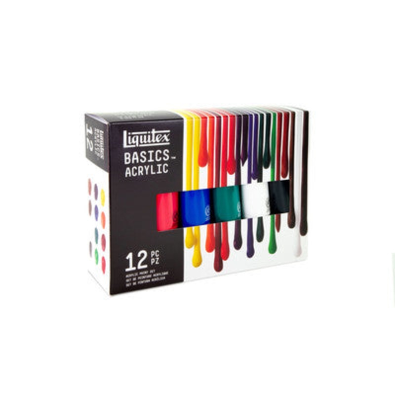 S20 Liquitex Basics Acrylic Set, 12 x 118ml
