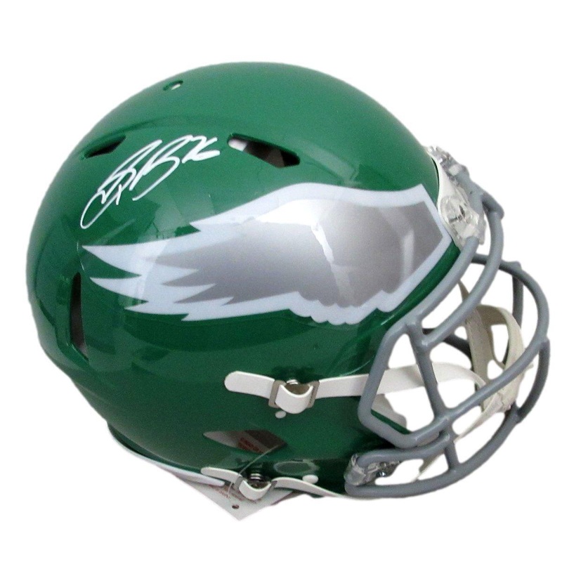 Saquon Barkley Signed Kelly-green Full Size Authentic Helmet Eagles PSA 195216
