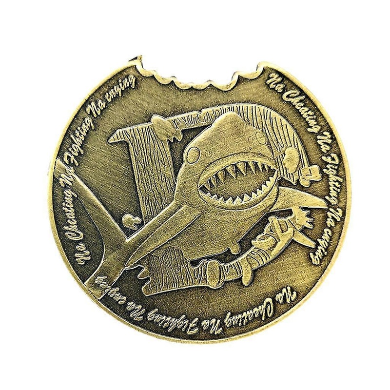 Shark Shape Immormally Shape Alloy Notch Commemorative