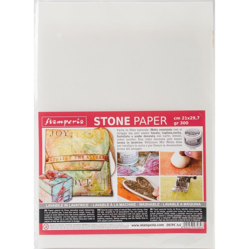 Stamperia Washable Stone Paper A4 8.25X11.6