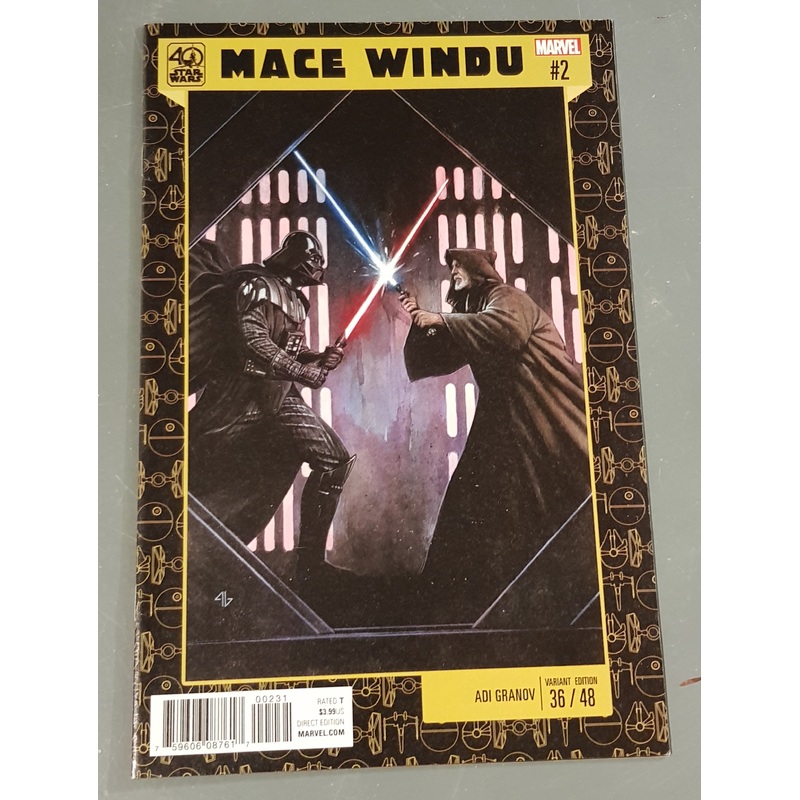 Star Wars Mace Windu Jedi of the Republic #2 NM- Adi Granov 40th Anniversary Variant