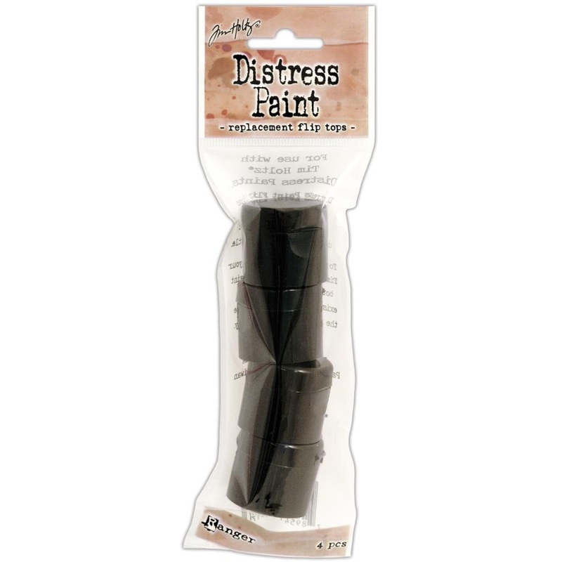 Tim Holtz Distress Paint Replacement Flip Tops 4/Pkg