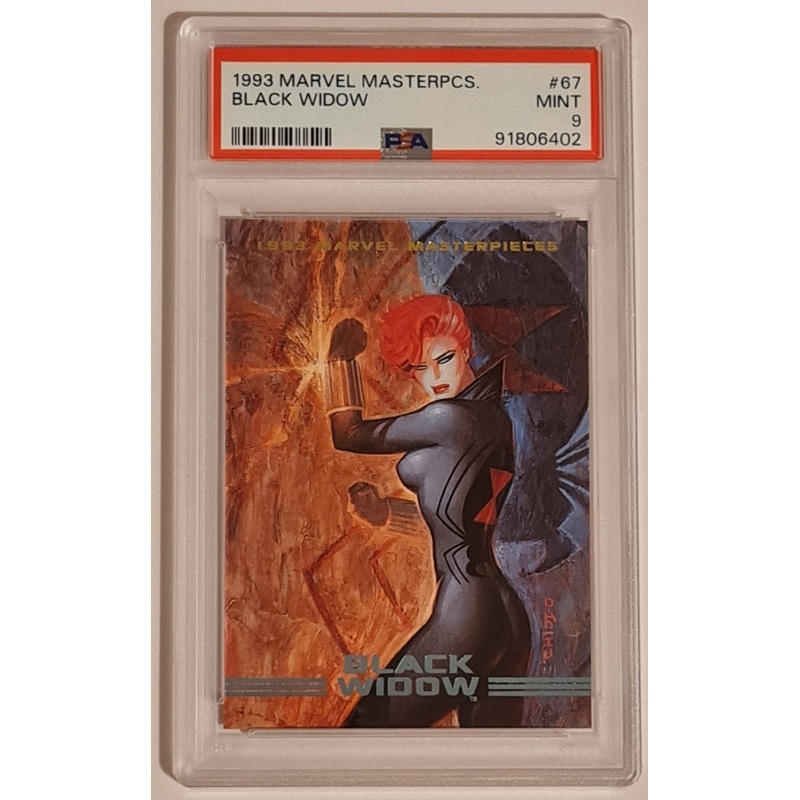 1993 Skybox Marvel Masterpieces Black Widow #67 PSA 9 Base Trading Card