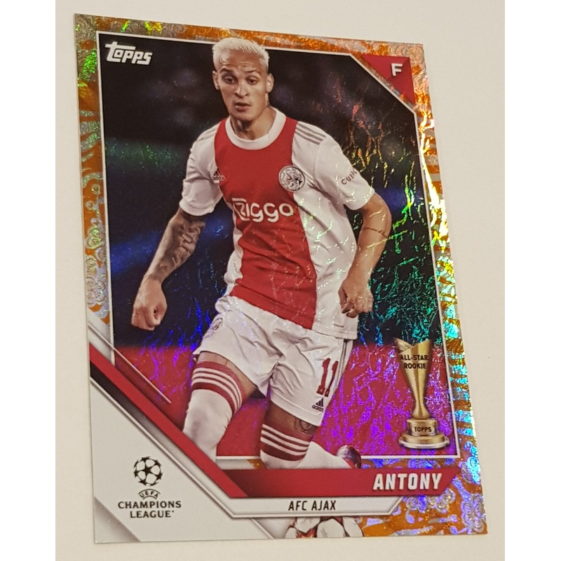 2021-22 Topps UEFA Champions League Jade Edition Antony #82 Year of the Tiger Parallel /75 Trading Card