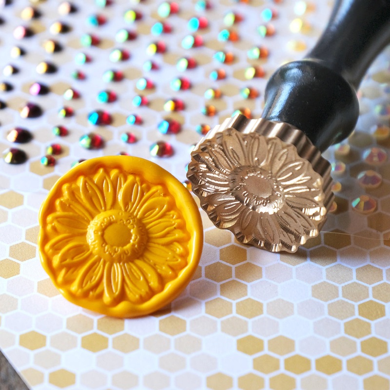 3D Sunflower – Wax Stamper