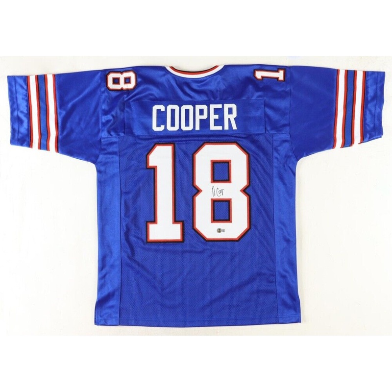 Amari Cooper Signed Buffalo Bills Blue Jersey (Beckett) 5xPro Bowl Wide Receiver