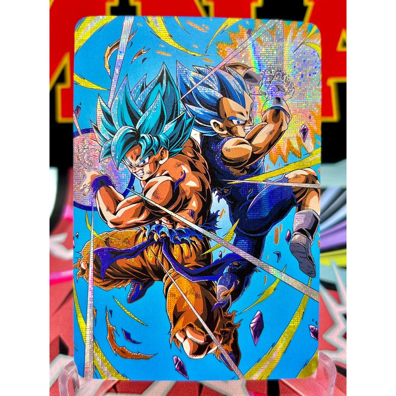 DBAC2-19 Super Saiyan Blue Goku & Vegeta Art Card