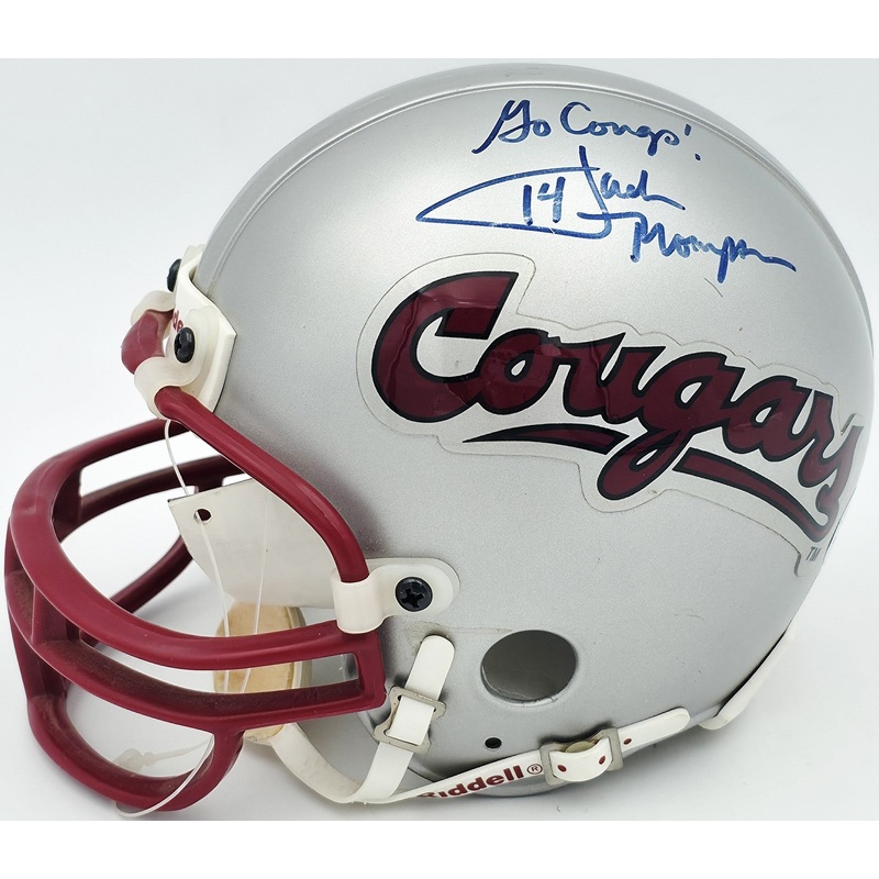 Jack Thompson Autographed WSU Cougars Mini Helmet Go Cougs! Beckett BS30087