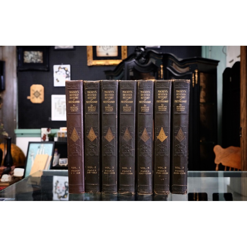 Mackeys History of Freemasonry 1921 7-Volume Complete Set