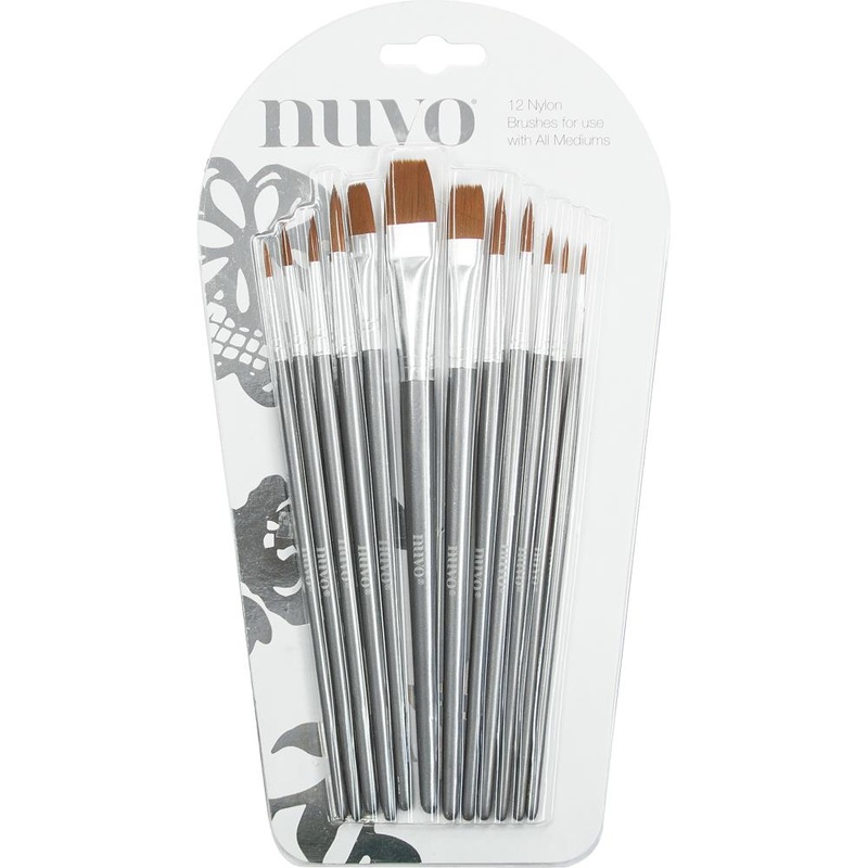 Nuvo Paint Brushes 12/Pkg