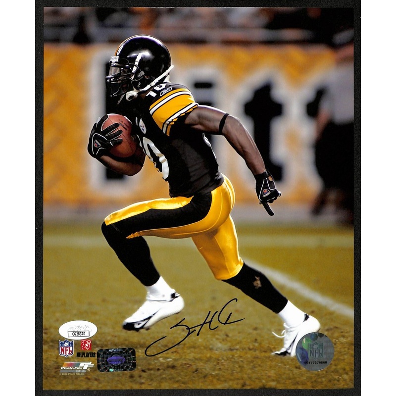 Santonio Holmes Signed/Autographed 8×10 Photo Pittsburgh Steelers JSA 197081