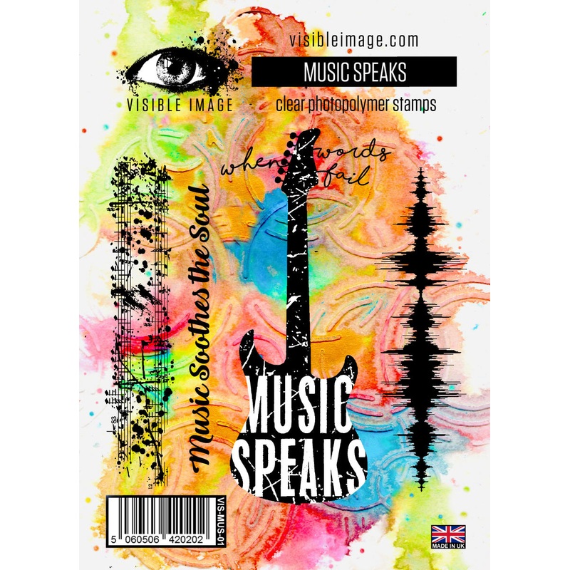 Visible Image Music Speaks Stamp Set