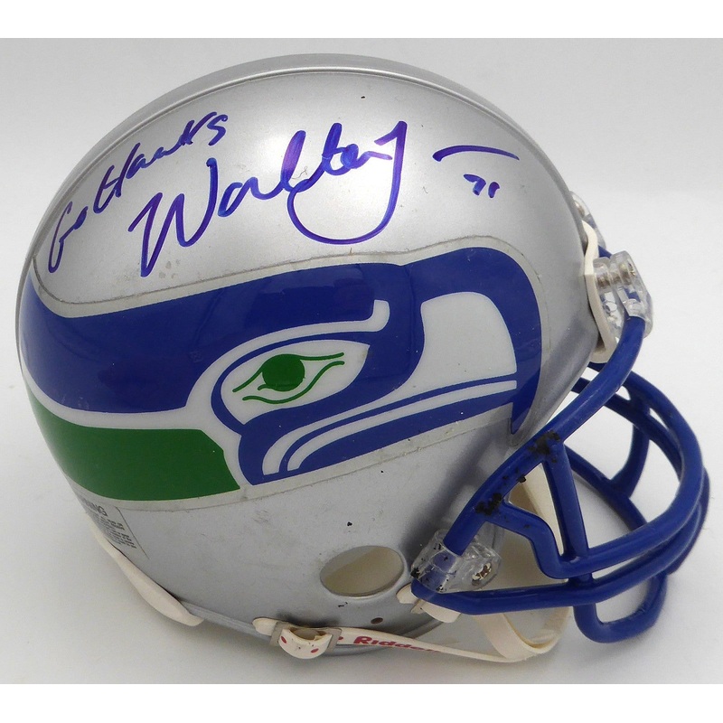 Walter Jones Autographed Seattle Seahawks Mini Helmet Go Hawks MCS Holo #64003