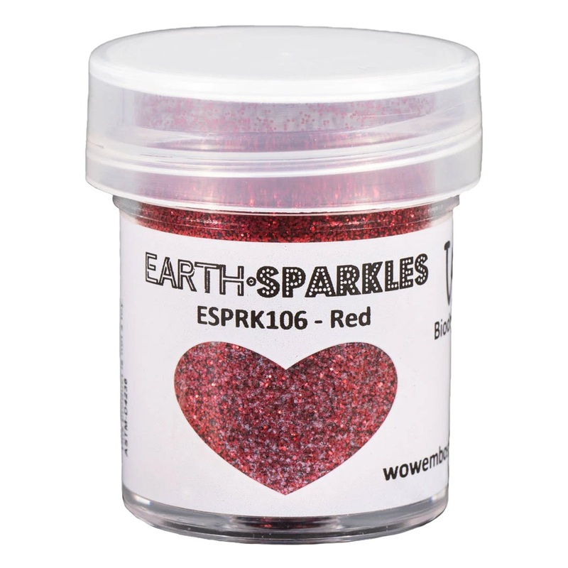WOW! Embossing Earth Sparkles Glitter 15ml – Red