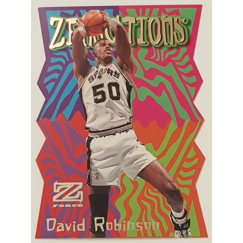 1997-98 Skybox Z-Force Zensations David Robinson #17ZN Die-Cut Trading Card Insert