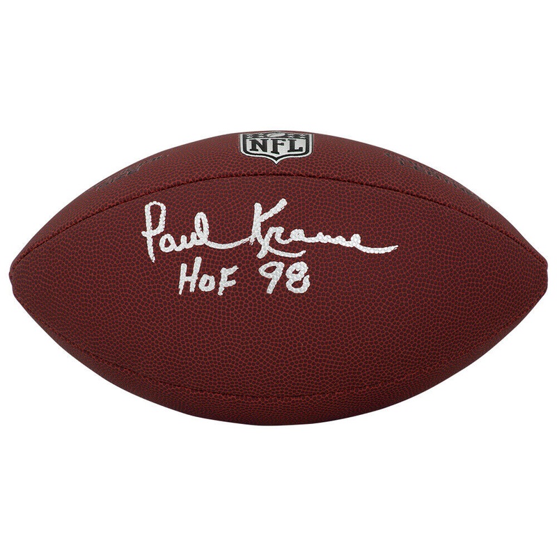 Paul Krause Signed Wilson Limited Full Size NFL Football w/HOF’98 (SCHWARTZ COA)