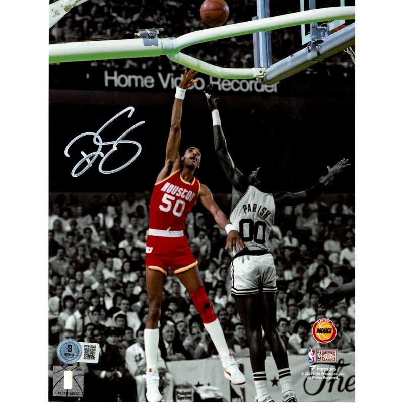 Ralph Sampson Autographed Houston Rockets 8×10 Photo Beckett Witness 49715