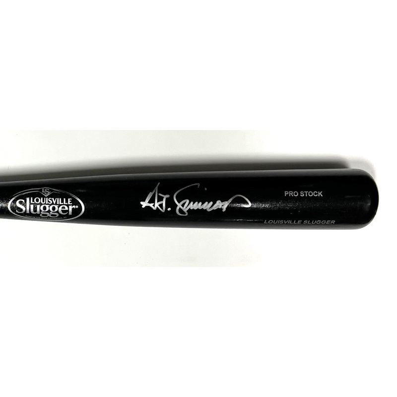 ST. LOUIS CARINALS TED SIMMONS Signed Louisville Slugger Black Bat AUTO – BAS