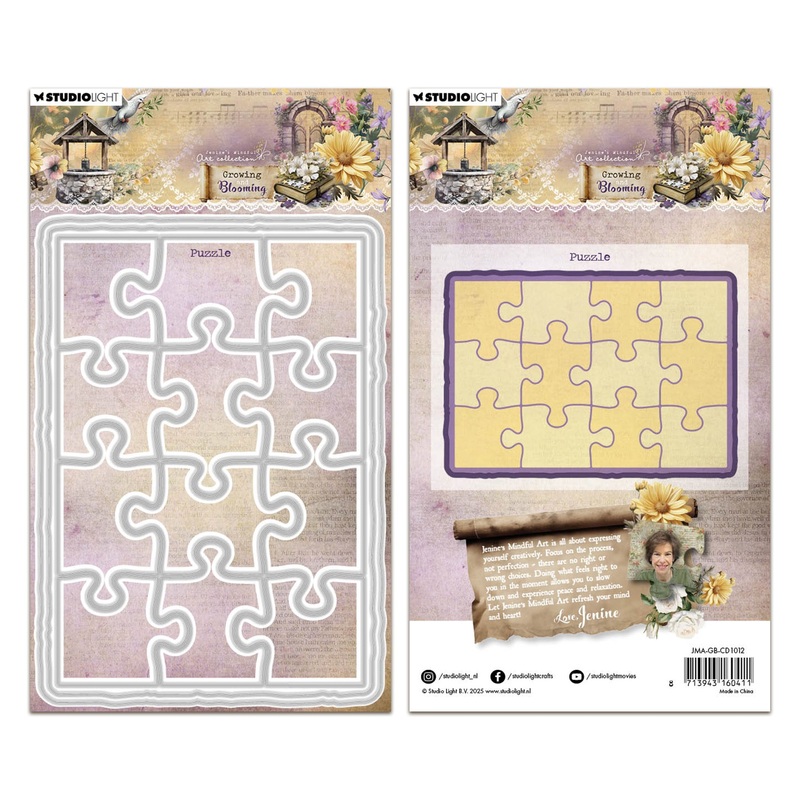 Studio Light Jenine’s Mindful Art – Growing & Blooming – Cutting Die – Puzzle