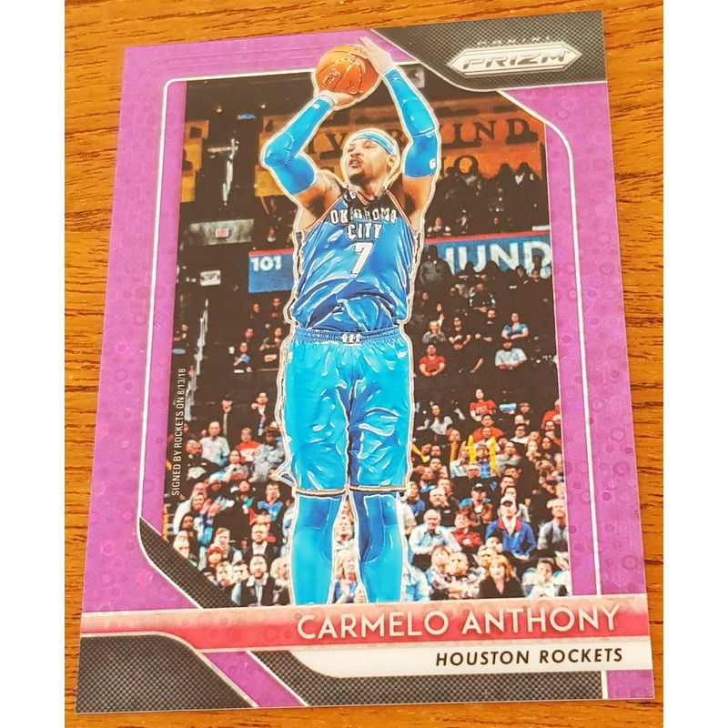 2018-19 Panini Prizm Carmelo Anthony #59 Fast Break Disco #/75 Trading Card