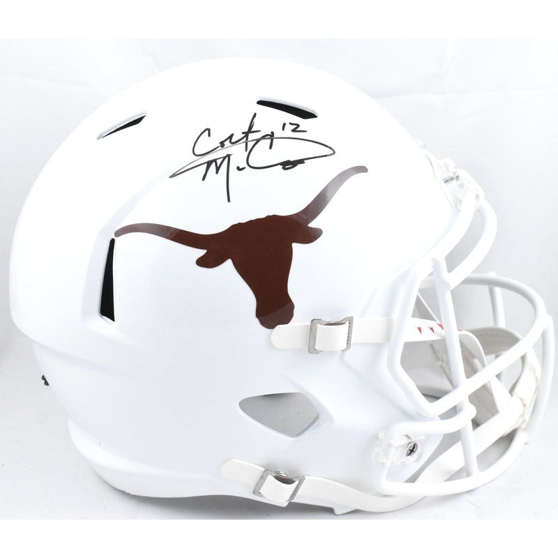 Colt McCoy Autographed Texas Longhorns F/S Speed Helmet – Beckett W Hologram