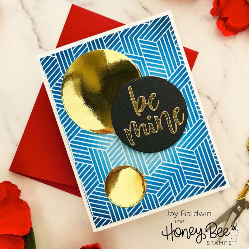 Geometric Lines – 6×6 Background Stencil – Retiring