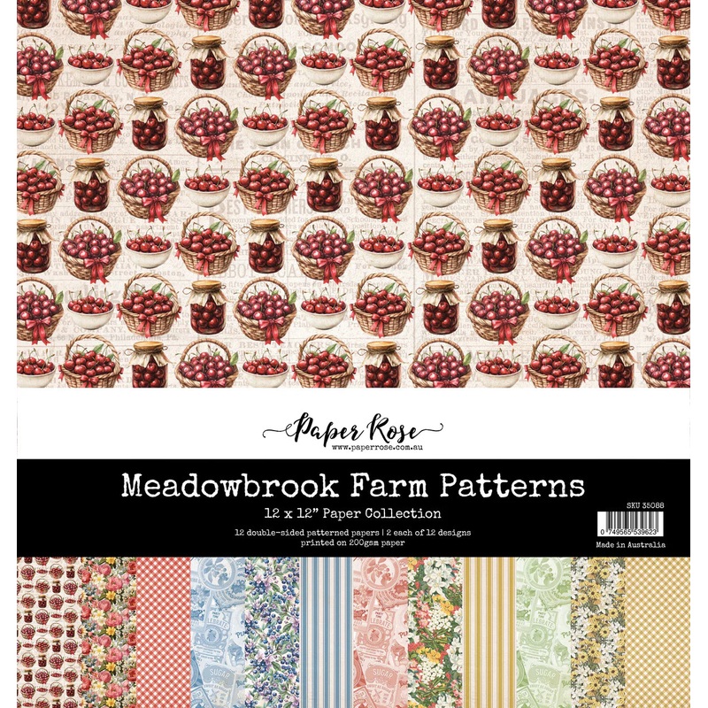 Paper Rose Meadowbrook Farm Patterns 12×12 Paper Collection