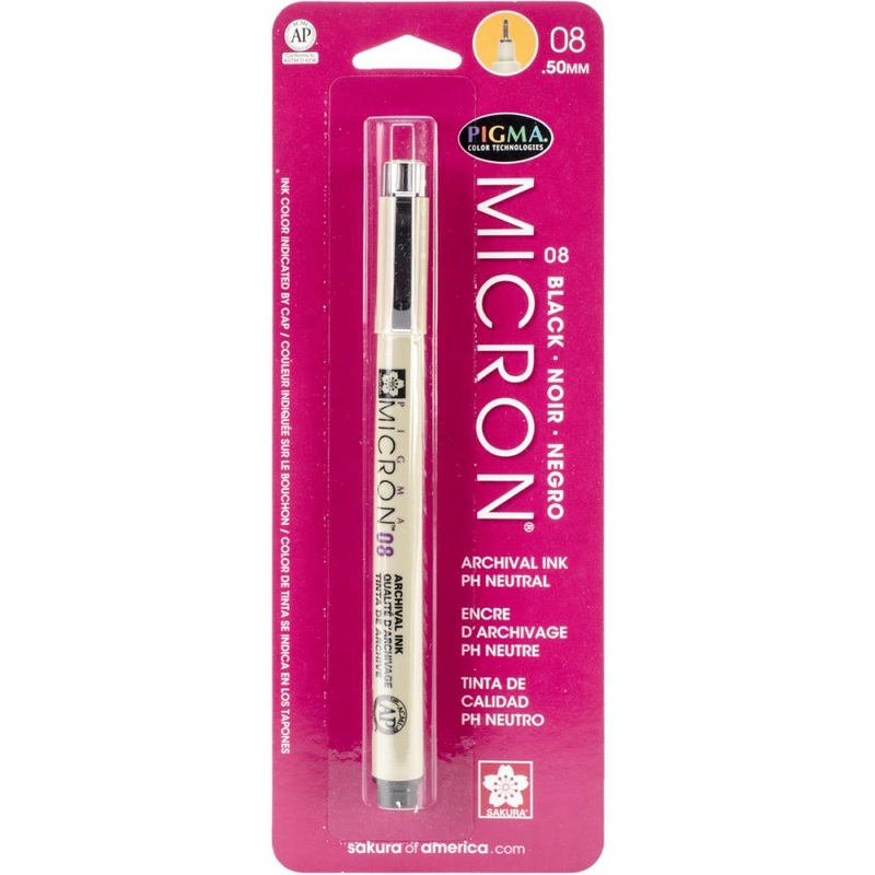 Pigma Micron Pen 08 .50mm Black