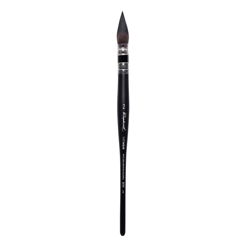 Raphael SoftAqua Synthetic Squirrel Watercolor Brushes 3/0