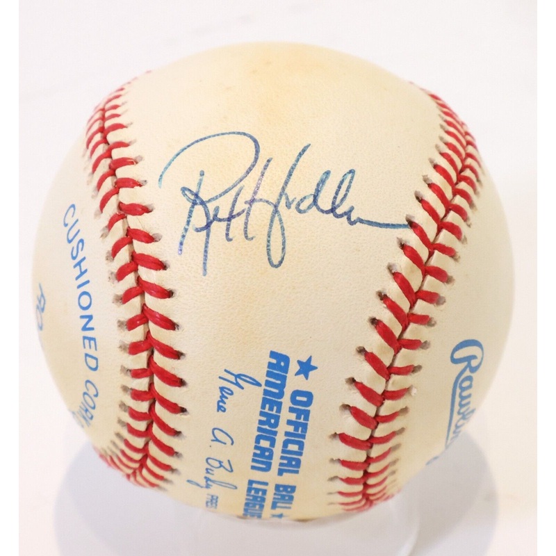 Rex Hudler Autographed Official American Leauge Baseball JSA COA
