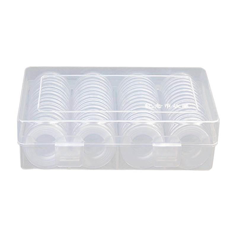 Round Coin Holder Display for Collectors – Protective Gasket for Coin Capsules, Ideal for Storing and Showcasing Your Coin Collection in a S