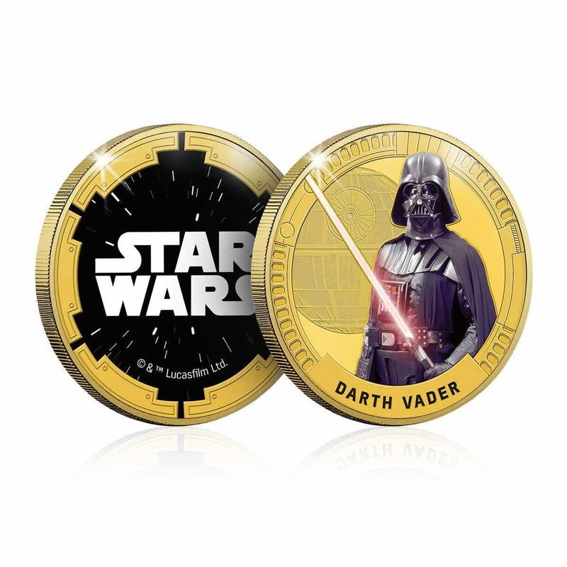 Star Wars Original Trilogy Darth Vader Gold-plated Prooflike Commemorative